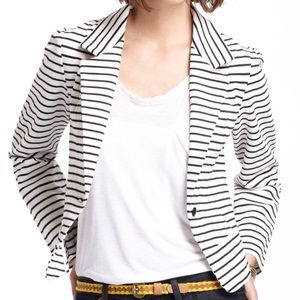 Anthropologie Black and White Blazer